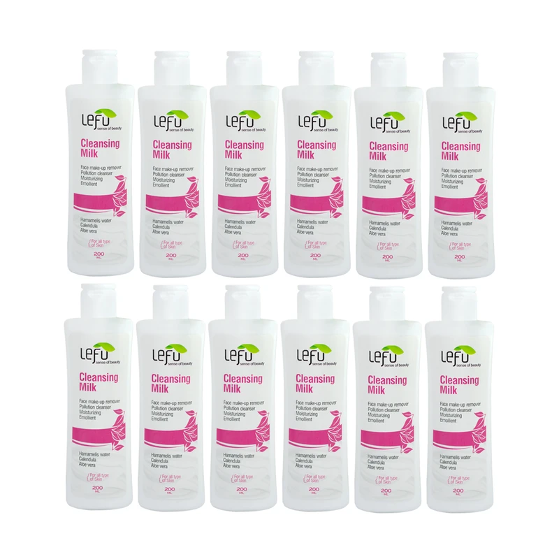 شیر پاک کن لفو مدل Aloe Vera حجم 200 میلی لیتر مجموعه 12 عددی