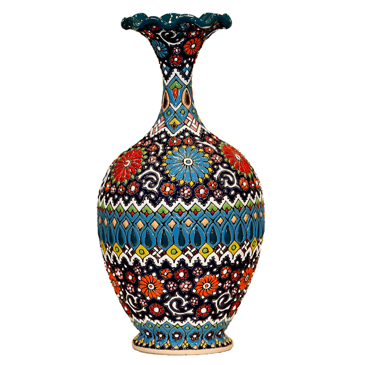 گلدان میناکاری کد ۱۵۴۳
