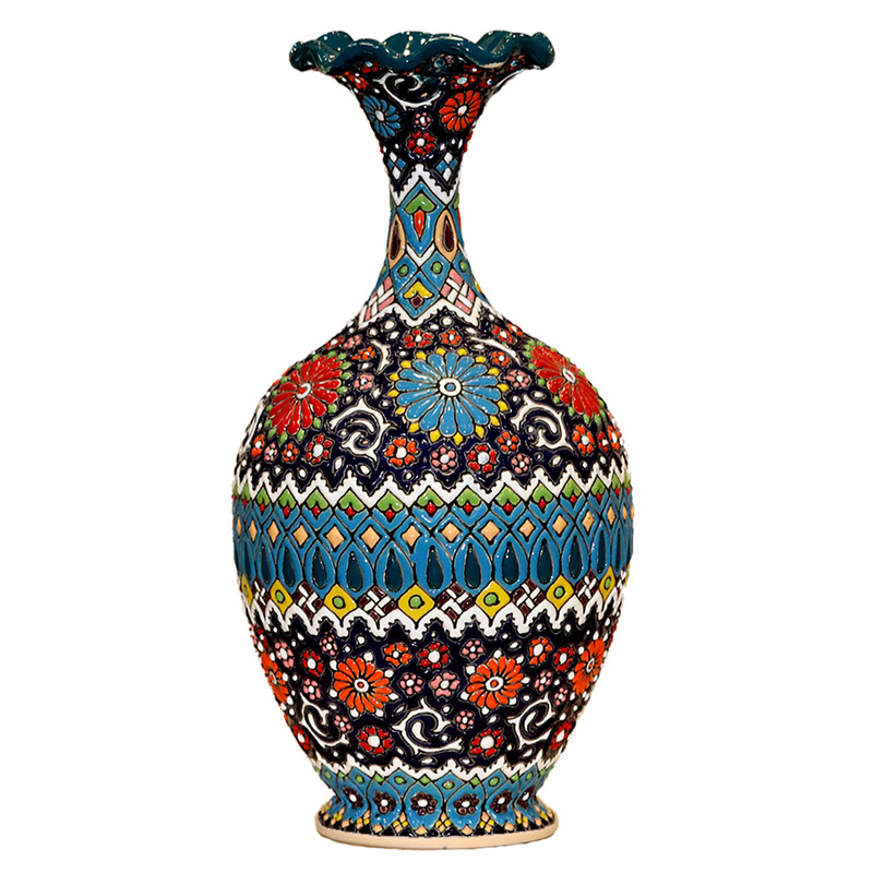 گلدان میناکاری کد ۱۵۴۳