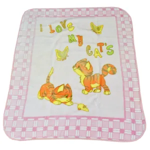 پتو نوزادی پاندورا طرح My cats سایز 100×120 سانتی متر