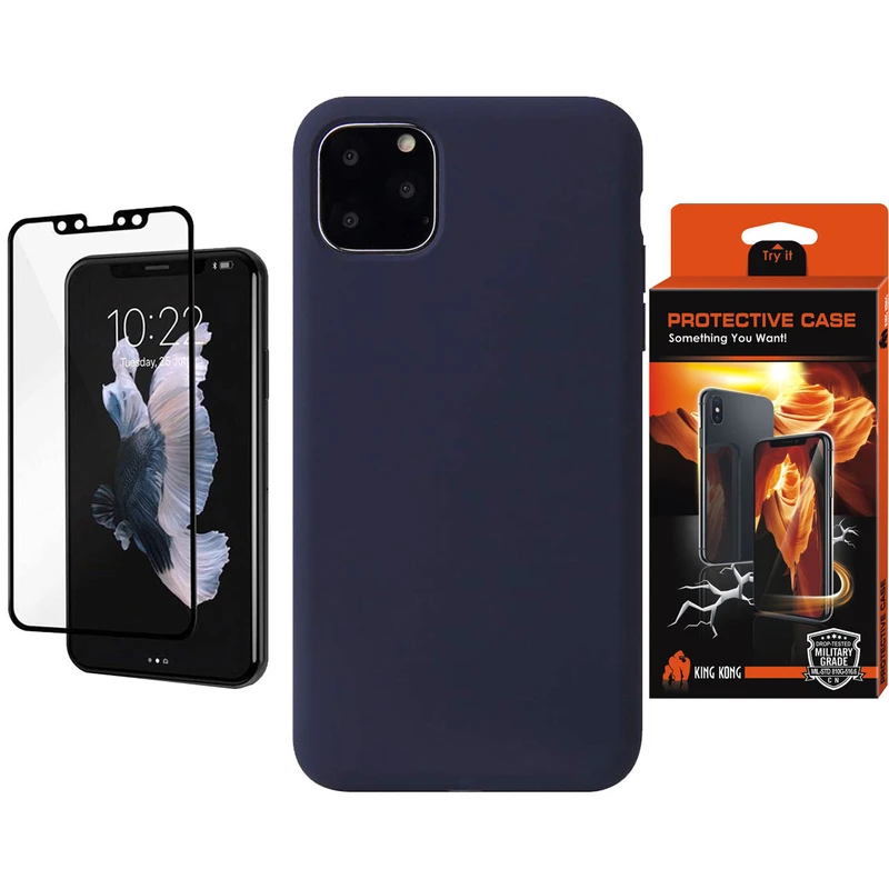کاور کینگ کونگ مدل SLCN مناسب برای گوشی موبایل اپل Iphone 11 Pro Max به همراه محافظ صفحه نمایش 