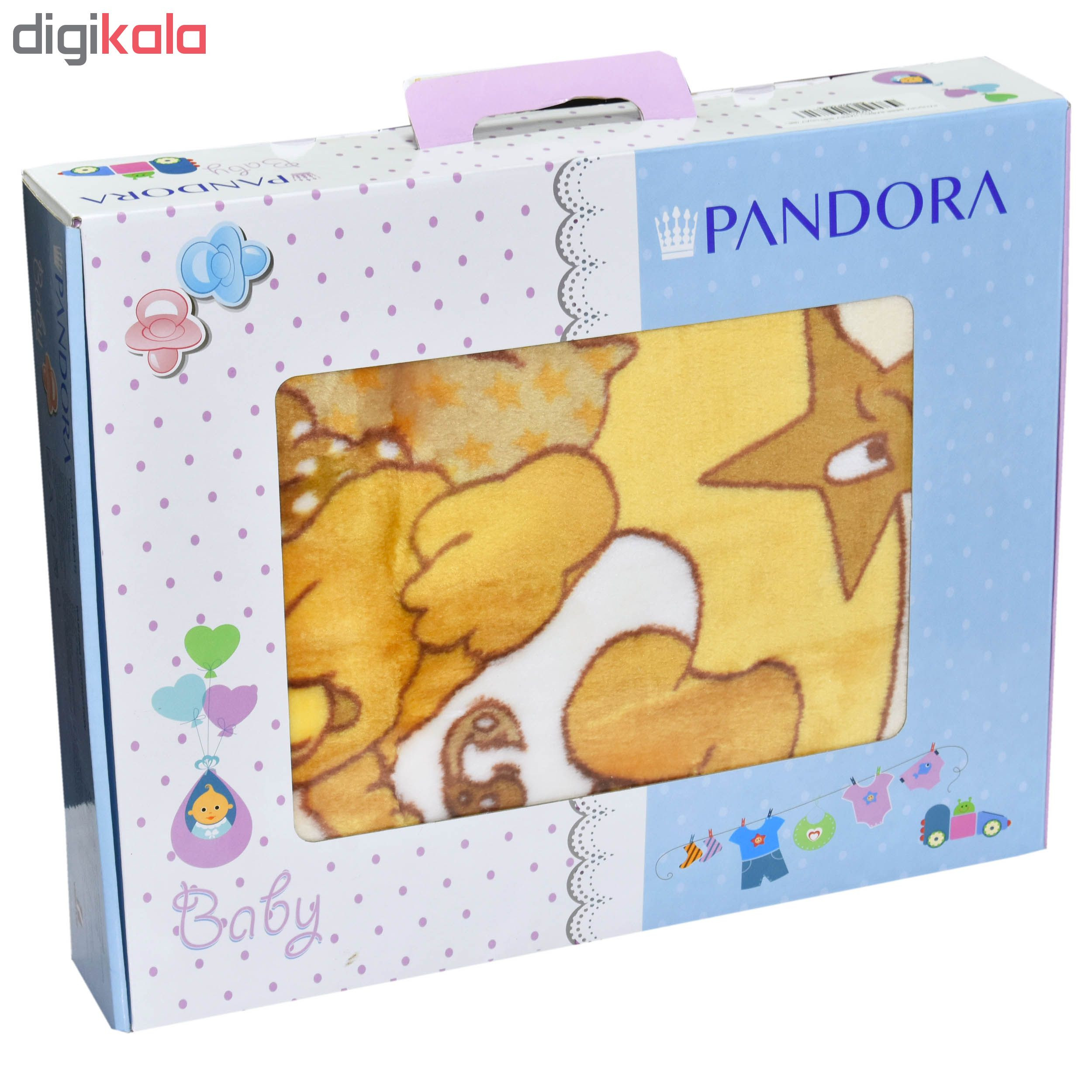 پتو نوزادی پاندورا طرح Nighty  سایز 100×120 سانتی متر