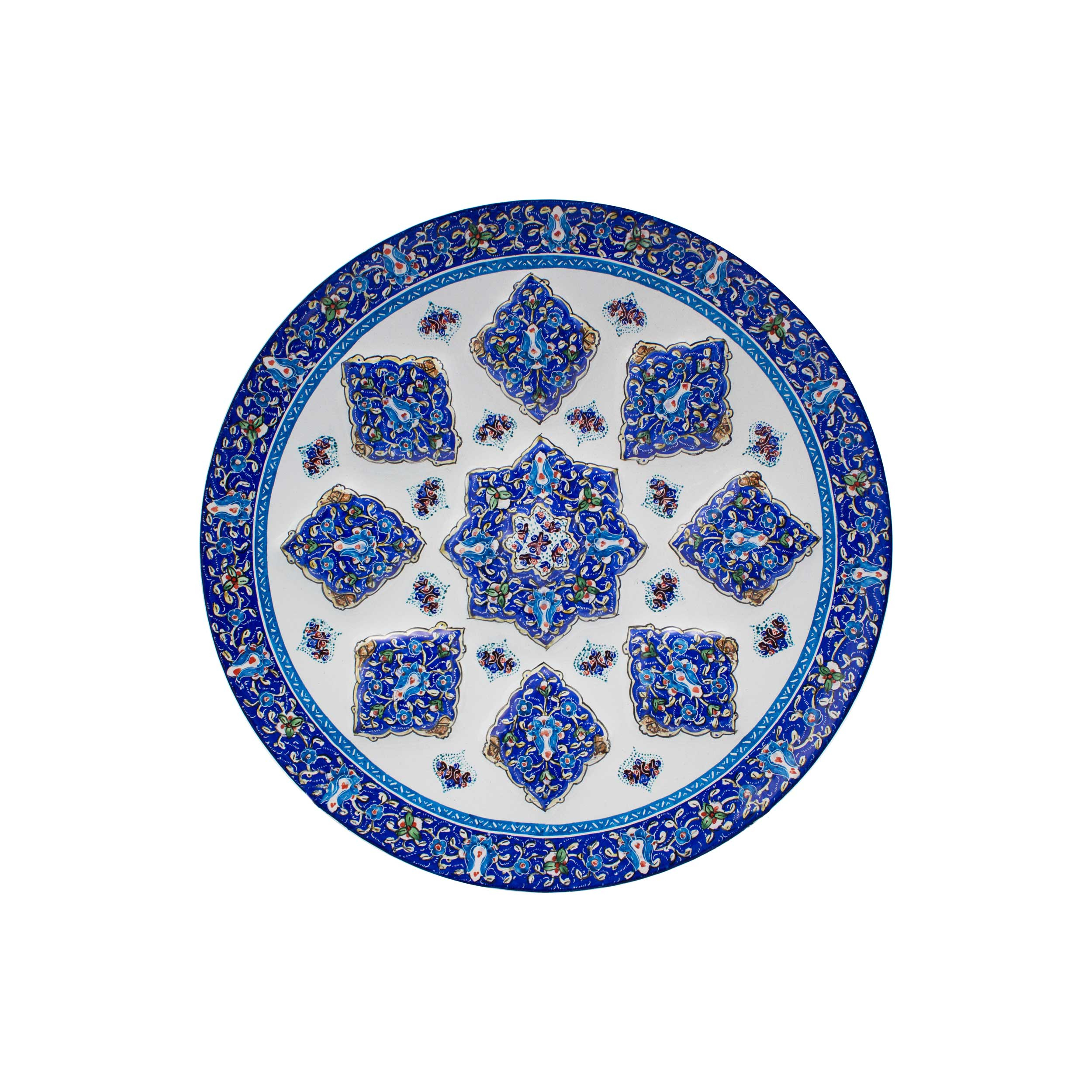 بشقاب میناکاری اسماعیلی کد 037