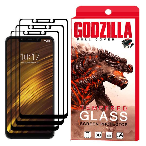 محافظ صفحه نمایش گودزیلا مدل GGF مناسب برای گوشی موبایل شیائومی Pocophone F1 بسته 3 عددی محافظ صفحه نمایش گودزیلا مدل GGF مناسب برای گوشی موبایل شیائومی Pocophone F1 بسته 3 عددی