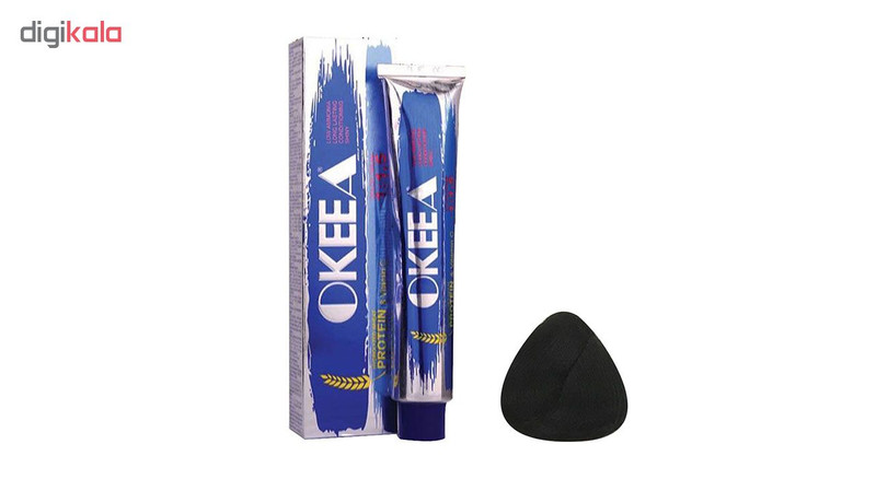 رنگ مو اکیا سری Ash شماره 3.1 حجم 100 میلی لیتر رنگ قهوه ای خاکستری تیره