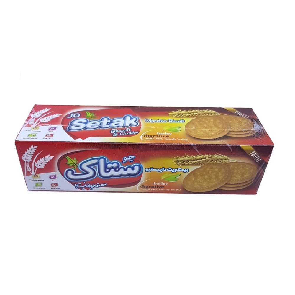 بیسکویت دایجستیو جو ستاک مقدار 350 گرم