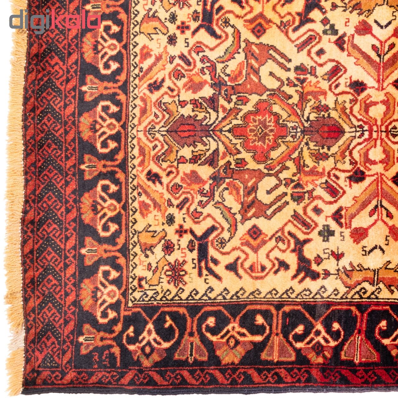 فرش دستباف قدیمی ذرع و نیم سی پرشیا کد 141054