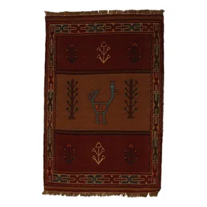 گلیم دستبافت یک متری کد 2-30003