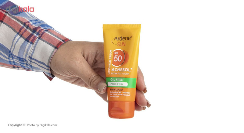 کرم ضد آفتاب آردن سان مدل Peach Beige وزن 50 گرم