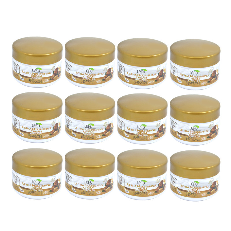 کرم مرطوب کننده لفو مدل Argan Oil حجم 200 میلی لیتر مجموعه 12 عددی