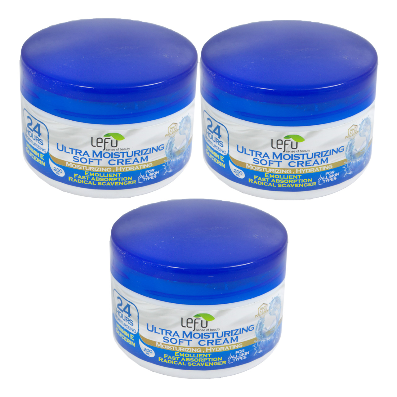 کرم مرطوب کننده لفو مدل Soft حجم 200 میلی لیتر مجموعه 3 عددی