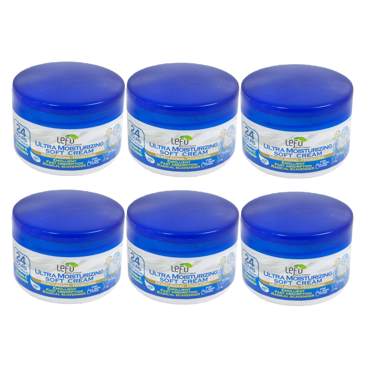 کرم مرطوب کننده لفو مدل Soft حجم 200 میلی لیتر مجموعه 6 عددی