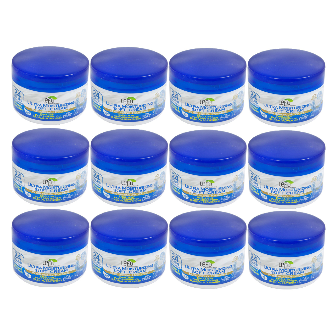کرم مرطوب کننده لفو مدل Soft حجم 200 میلی لیتر مجموعه 12 عددی