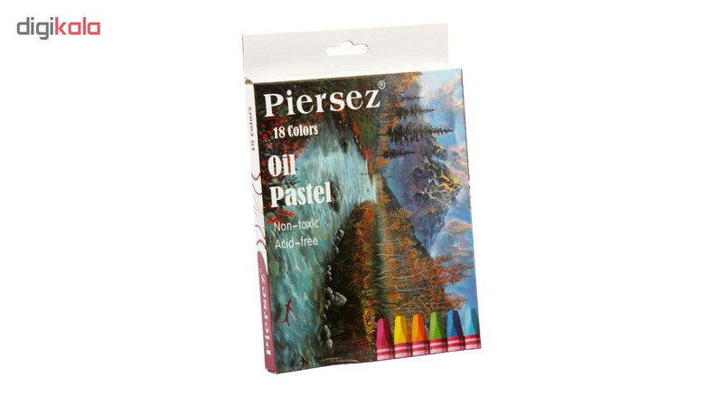 پاستل روغنی 18 رنگ پییرسز کد PZ0384