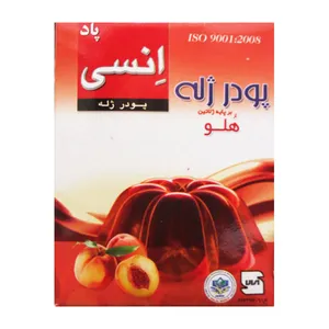  پودر ژله هلو انسی مقدار 100 گرم