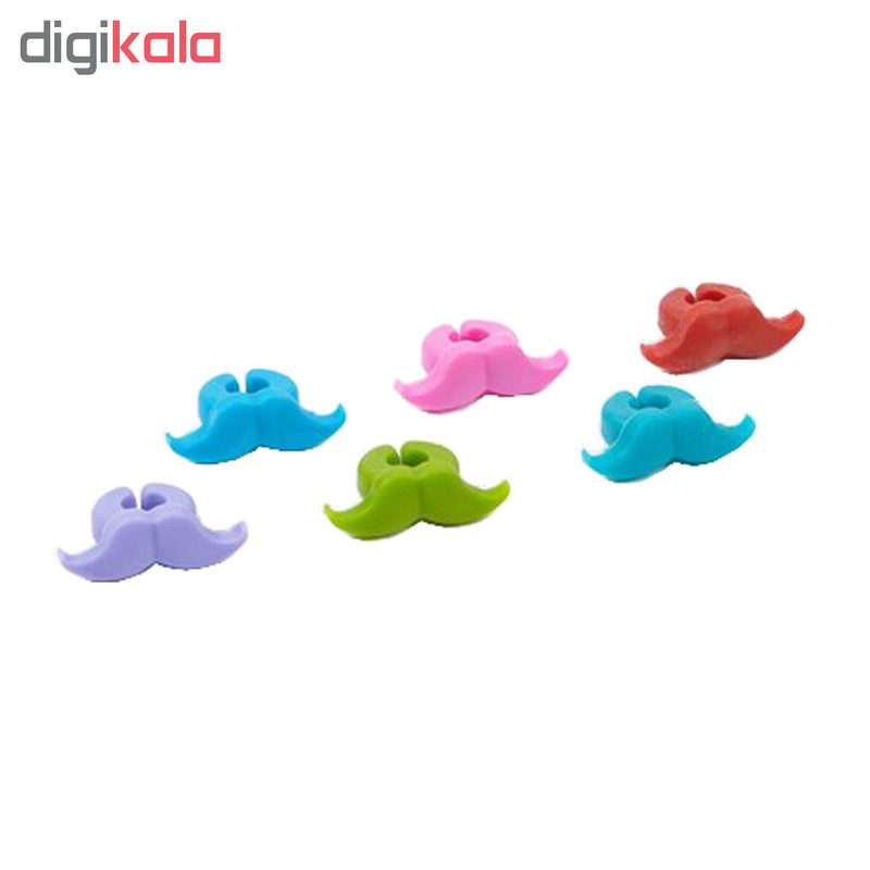 نشانگر تزئینی لیوان ژویی مدل MOUSTACHE بسته 6 عددی نشانگر تزئینی لیوان ژویی مدل MOUSTACHE بسته 6 عددی