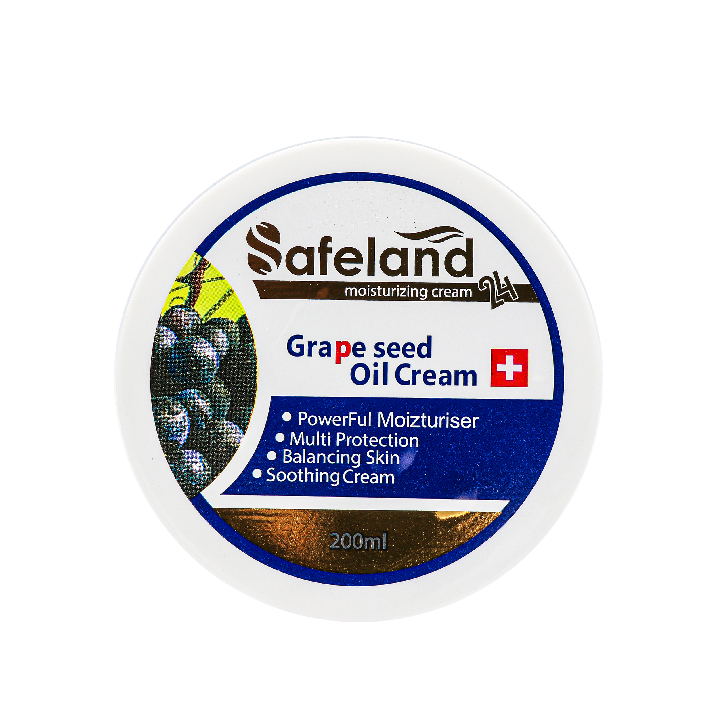کرم مرطوب کننده سیفلند مدل Grape Seed Oil حجم 200 میلی لیتر