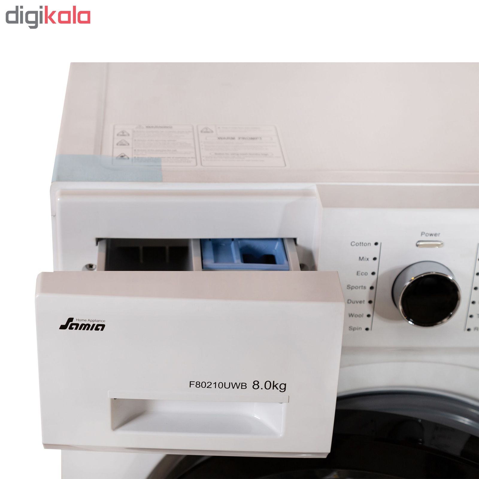 ماشین لباسشویی سامیا مدل F80210UWB ظرفیت 8 کیلوگرم main 1 4