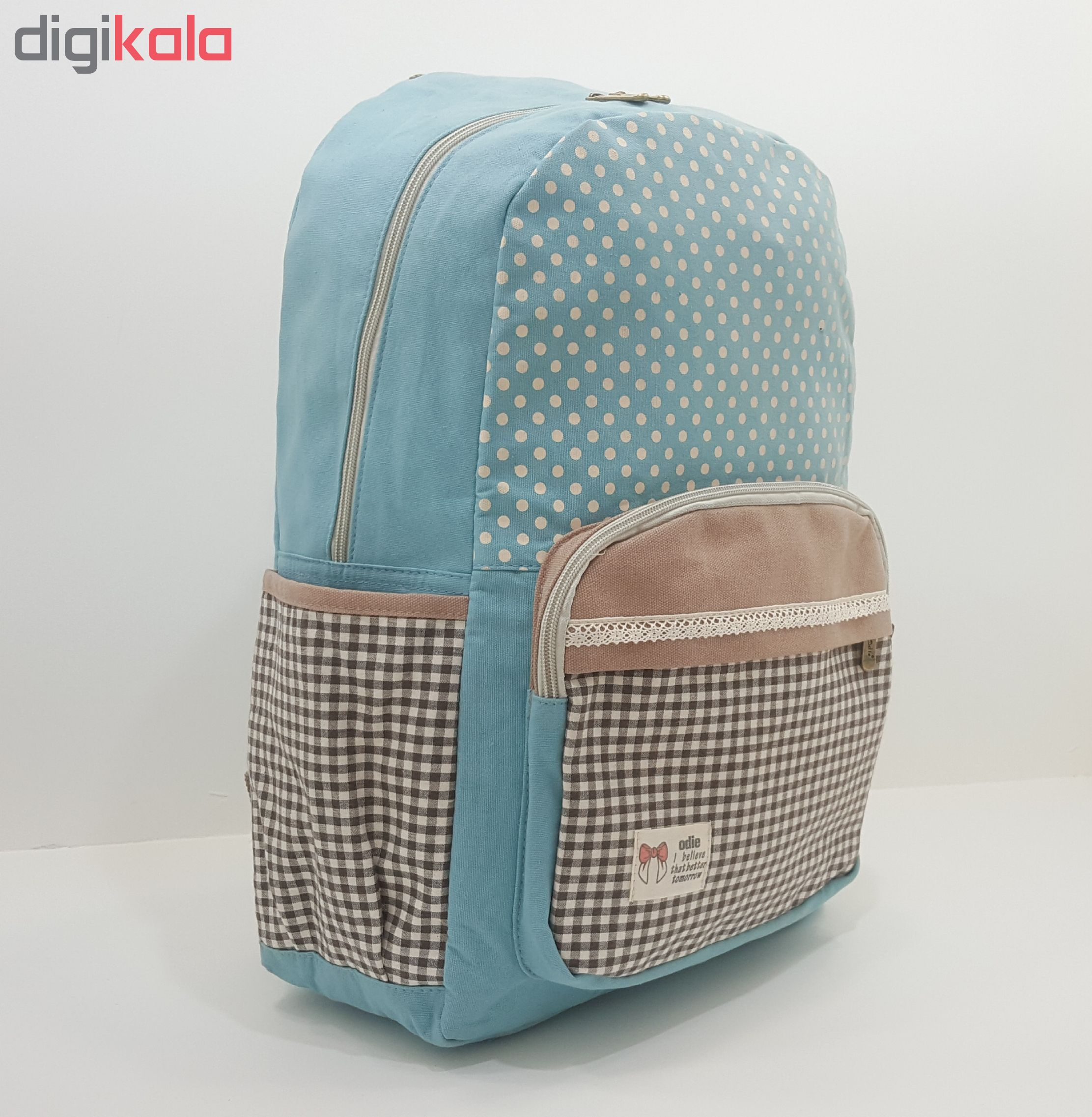 کوله پشتی ادیه طرح خال خالی مدل klnqsh - bp013