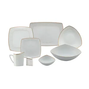 سرویس غذاخوری 30 پارچه چینی پردیس کاشان سری پاریس مدل فرانک کد B201