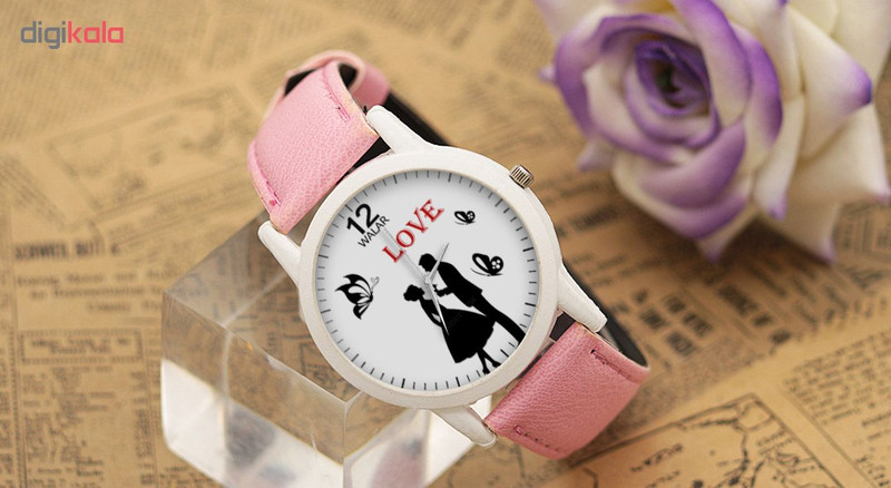 ساعت مچی عقربه ای زنانه والار طرح LOVE کد LF1740