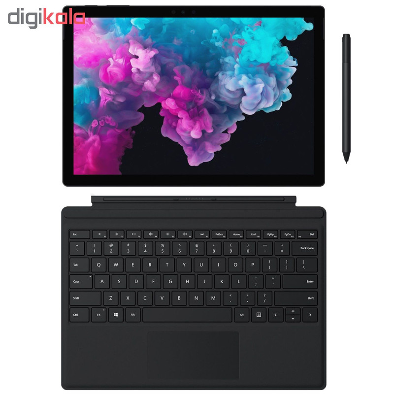 تبلت مایکروسافت مدل Surface Pro 6 - B به همراه کیبورد Black Type Cover و قلم