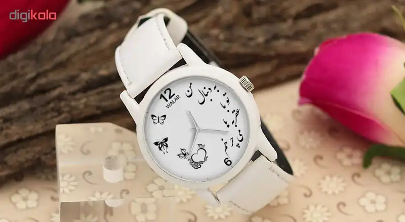 ساعت مچی عقربه ای زنانه والار طرح من به دنبال تو با عقربه ها می چرخم کد LF1642