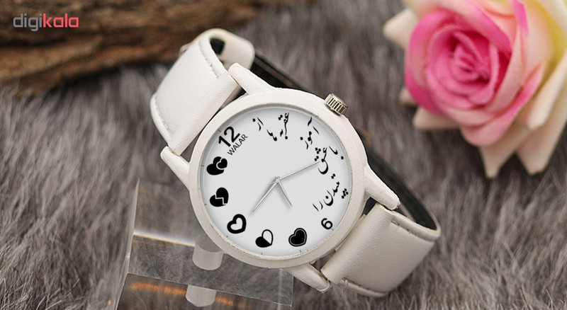 ساعت مچی عقربه ای زنانه والار طرح از عقربه ها آموز با عشق تپیدن را کد LF1641