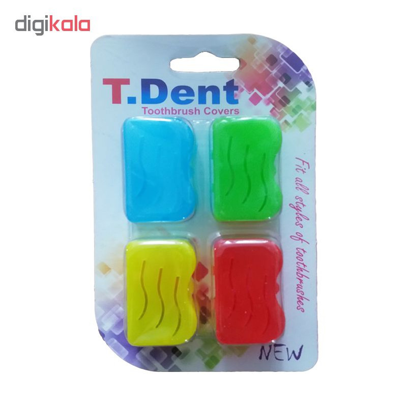 محافظ مسواک تی دنت مدل T4 مجموعه 4 عددی