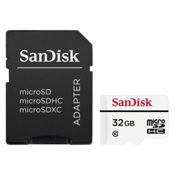 کارت حافظه‌ microSDHC سن دیسک  کلاس 10 استاندارد  UHS-I U1 سرعت 20MBps ظرفیت 32 گیگابایت به همراه آداپتور SD