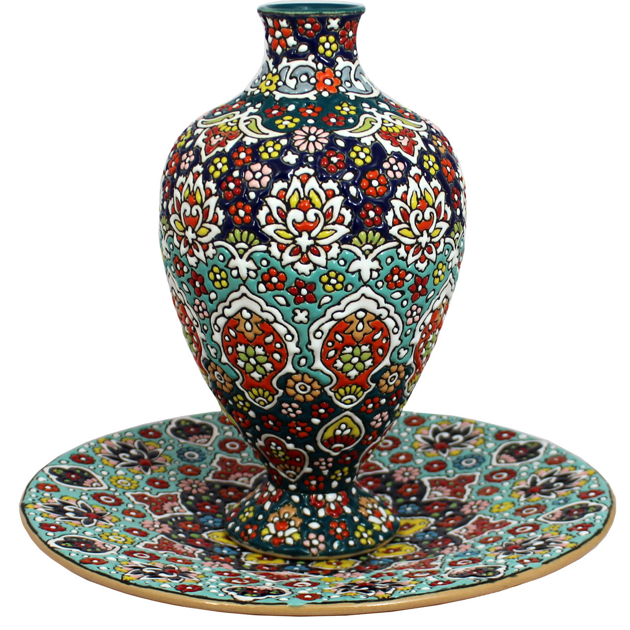 ست میناکاری دست نگار کد 02-13 مجموعه 2 عددی 
