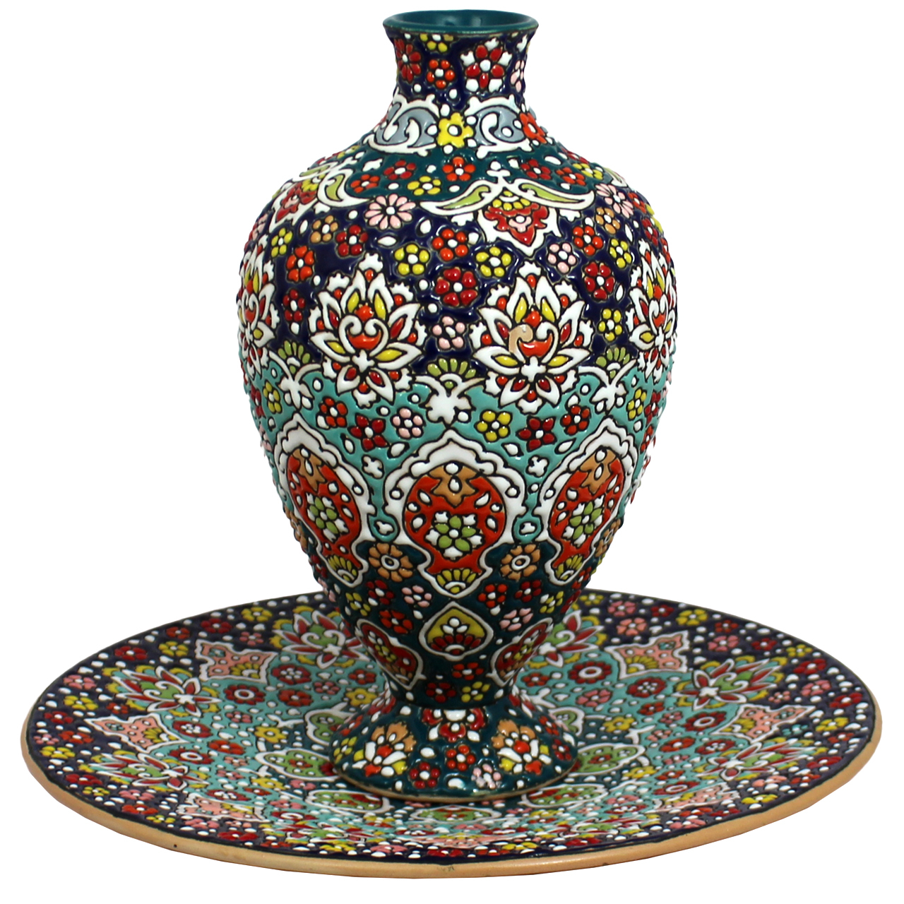 ست میناکاری دست نگار کد 03-13 مجموعه 2 عددی 