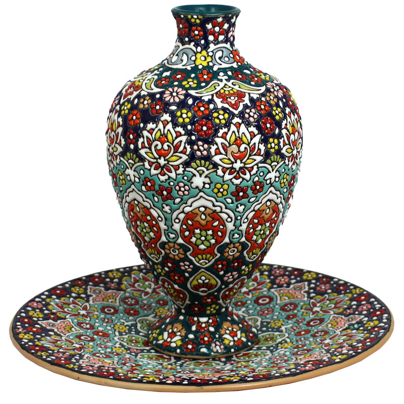 ست میناکاری دست نگار کد 03-13 مجموعه 2 عددی 