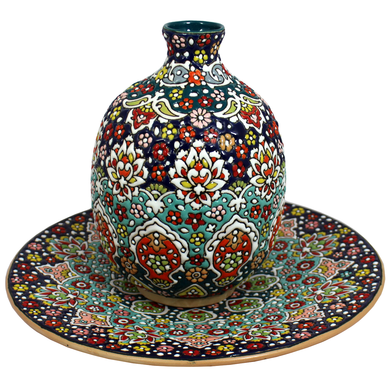ست میناکاری دست نگار کد 04-13 مجموعه 2 عددی 