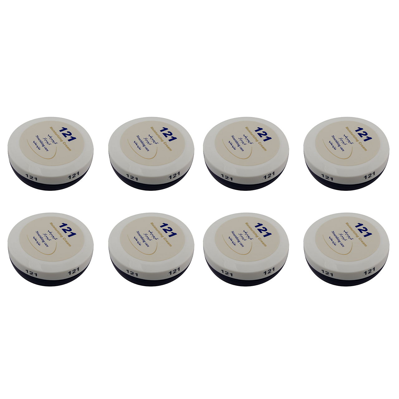 کرم مرطوب کننده 121 مدل A301 حجم 75 میلی لیتر مجموعه 8 عددی