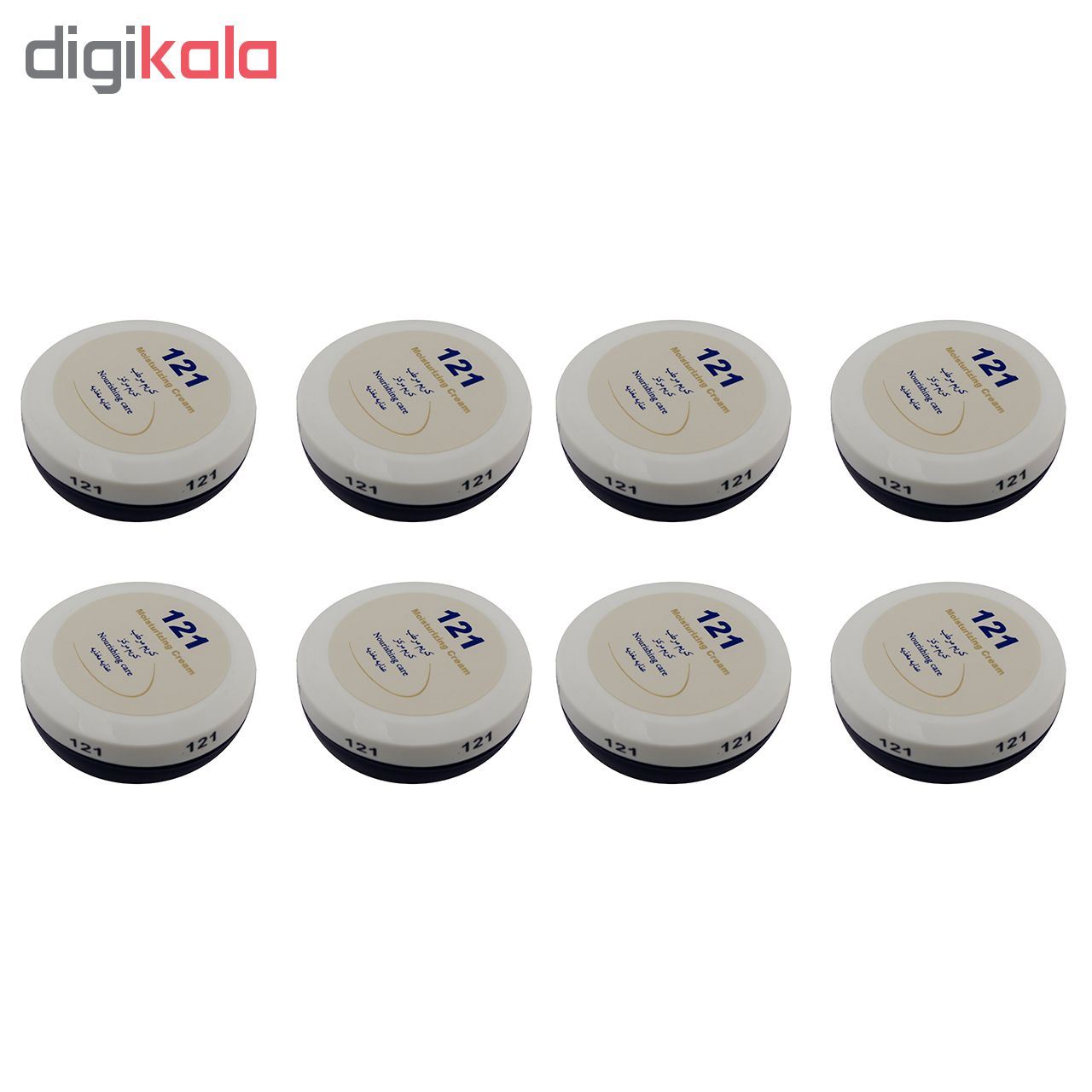 کرم مرطوب کننده 121 مدل A301 حجم 75 میلی لیتر مجموعه 8 عددی
