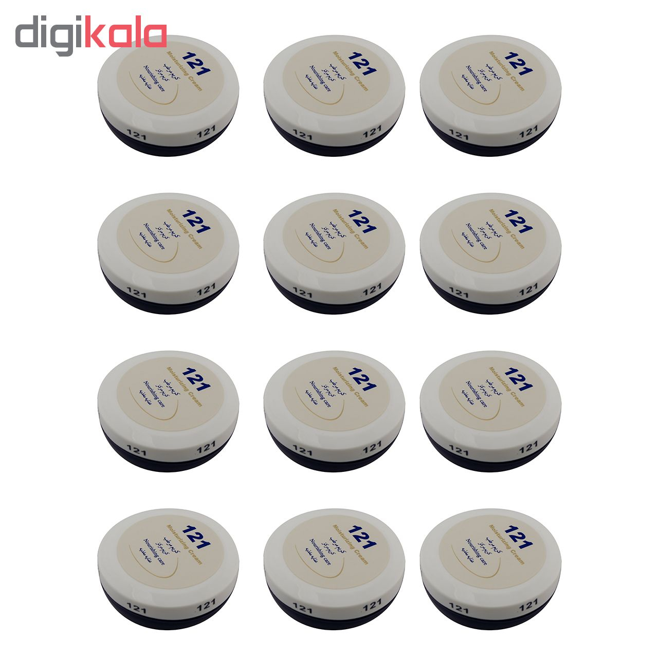 کرم مرطوب کننده 121 مدل A301 حجم 75 میلی لیتر مجموعه 12 عددی