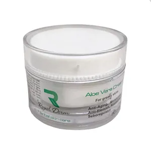 کرم آبرسان رویال درم سری greasy skin مدل آلوئه ورا حجم 50 میلی لیتر