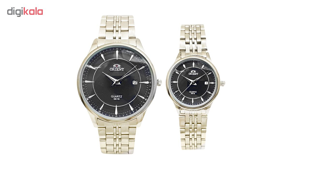 ست ساعت مچی عقربه ای زنانه و مردانه کد OR..5858.s
