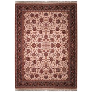 نقد و بررسی فرش ماشینی زمرد مشهد طرح افشان مدل گل درشت زمینه کرم توسط خریداران