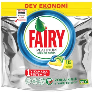 قرص ماشین ظرفشویی فیری مدل پلاتینیوم بسته 115 عددی