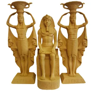 مجسمه لیلپار طرح مصری مدل DKH-7072K مجموعه 3 عددی