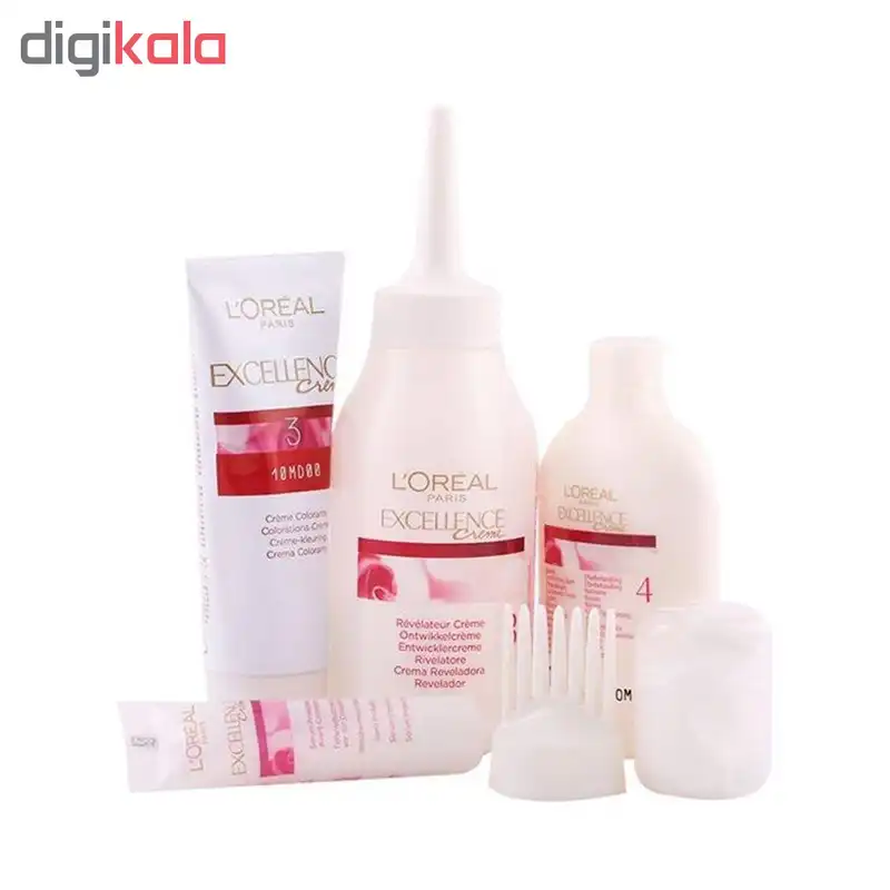 کیت رنگ مو لورآل مدل Excellence شماره 9.1 حجم 48 میلی لیتر رنگ بلوند دودی