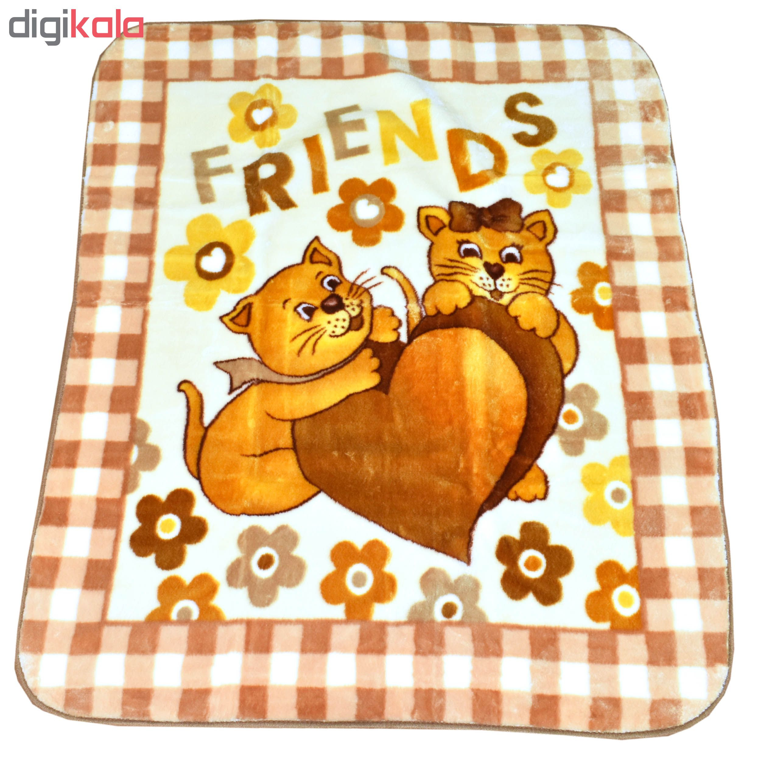 پتو نوزادی پاندورا طرح My Friends سایز 100×120 سانتی متر