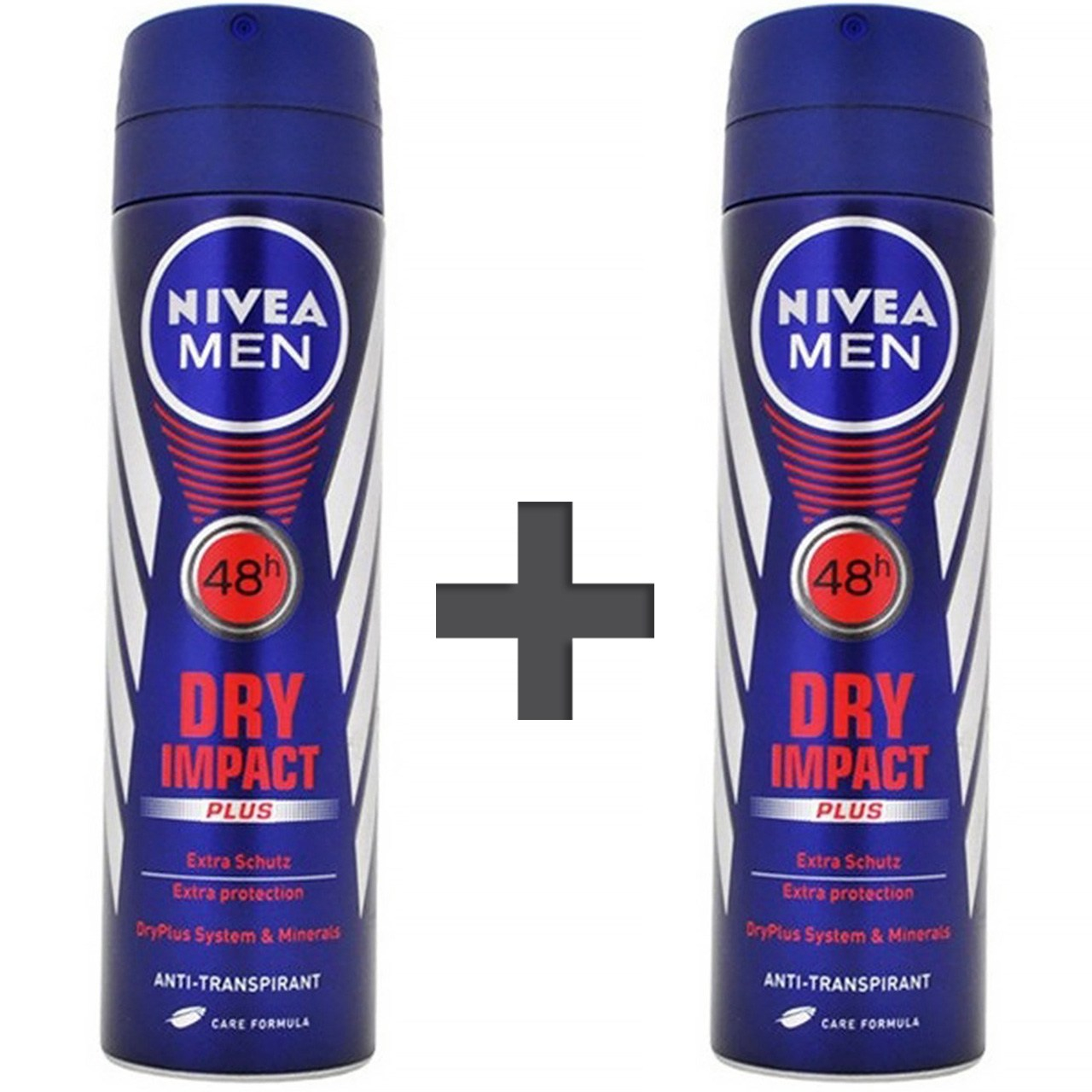 اسپری مردانه نیوآ مدل Dry Impact Plus حجم 150 میلی لیتر - 2عددی