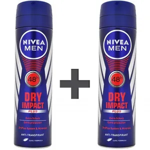 Nivea Dry Impact Plus Body Spray For Men 150ml Pcs2
