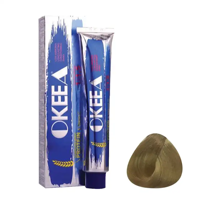 رنگ مو اکیا سری Golden شماره 9.5 حجم 100 میلی لیتر رنگ بلوند طلایی بسیار روشن