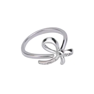  انگشتر نقره زنانه گالری شمرون طرح پاپیون کد 409S0