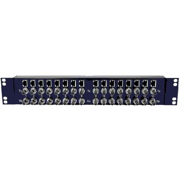 مبدل BNC به LAN مدل G.703-16E1-2U