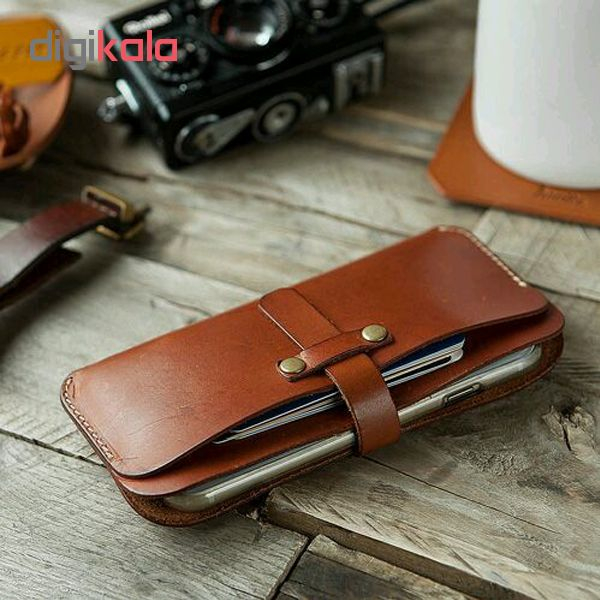 کیف آدین چرم مدل DM77 مناسب برای گوشی موبایل تا سایز 7 اینچ